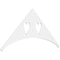 Ekena Millwork Pitch Winston Architectural Grade PVC Gable Pediment, 72"W x 33"H x 1"P (11/12) GPP072X033X100WIN - alternate 1